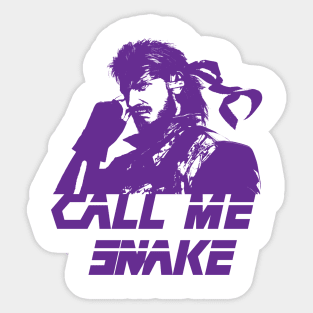 Call me Snake Sticker